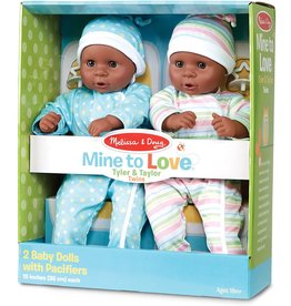 Melissa & Doug Pretend Play Mine to Love Tyler and Taylor Twins