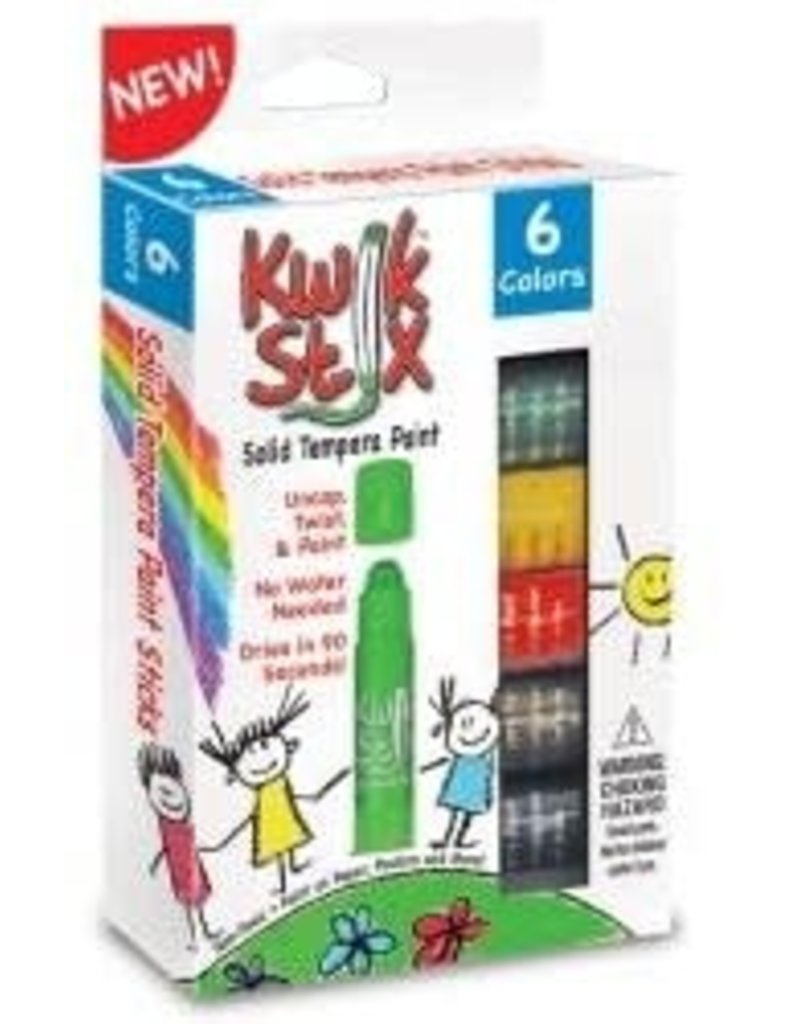 The pencil Grip Art Supplies KwikStix Tempera Paint - 6 Classic Colors