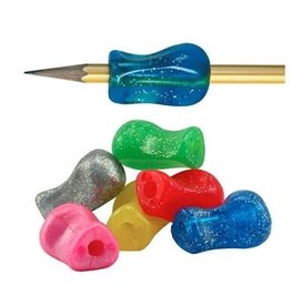 The pencil Grip Novelty Glittery Pencil Grip Glitter (Colors Vary)