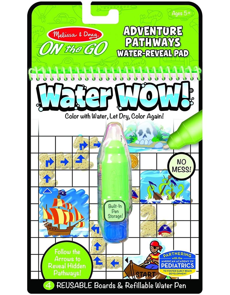 Melissa & Doug Art Supplies On-the-Go Water Wow! Hidden Paths - Adventure Pathways