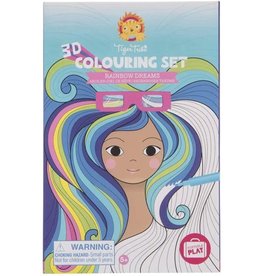 Tiger Tribe Artistic Tiger Tribe Rainbow Dream - 3D Colouring Set