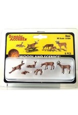 Woodland Scenics Hobby HO Scale- Deer 6 Figure Set No. A1884