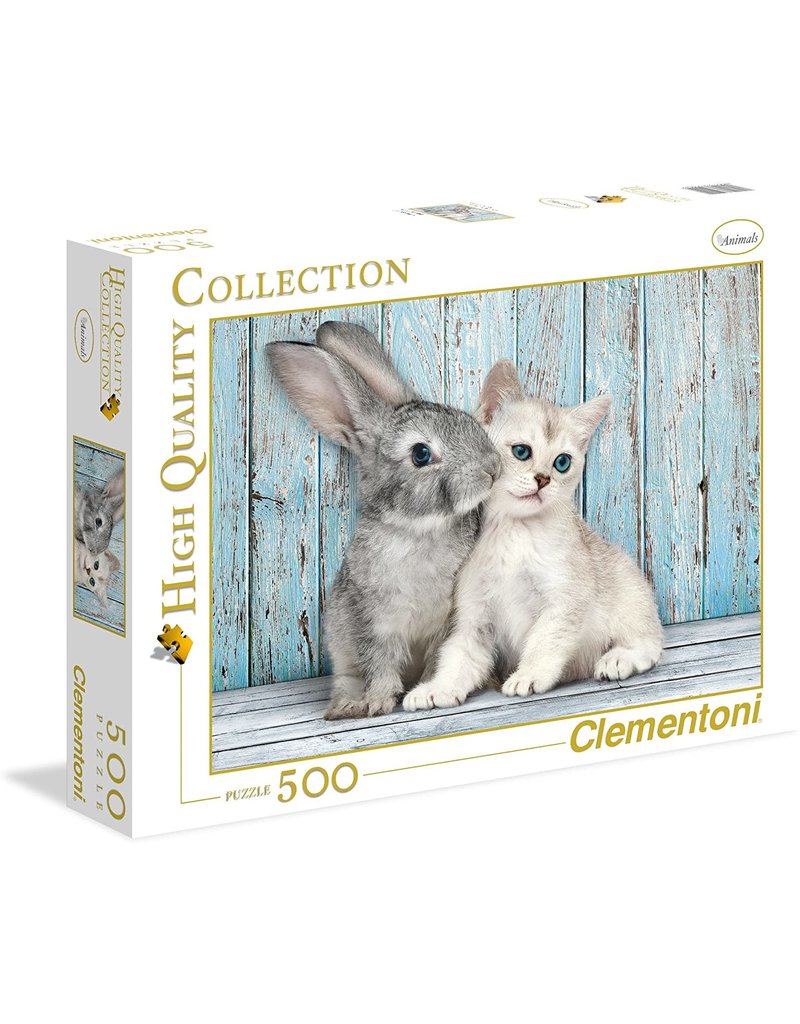 Clementoni Puzzle Cat & Bunny - 500 Pieces