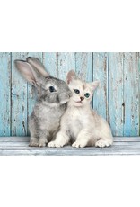 Clementoni Puzzle Cat & Bunny - 500 Pieces