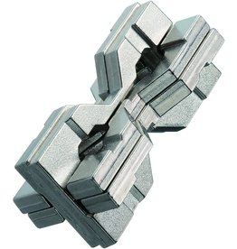 University Games Brainteaser Hanayama Metal Puzzle - Hourglass - Level 6