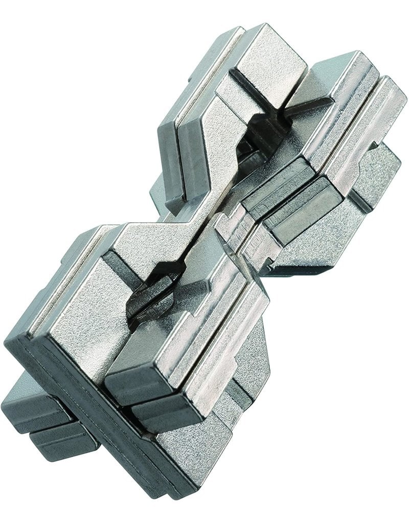 University Games Brainteaser Hanayama Metal Puzzle - Hourglass - Level 6