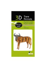 Fridolin Craft 3D Paper Model Wildebeest