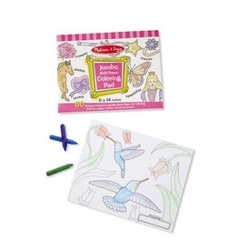 Melissa & Doug Art Supplies Coloring Jumbo Pad - Multi Theme - Pink