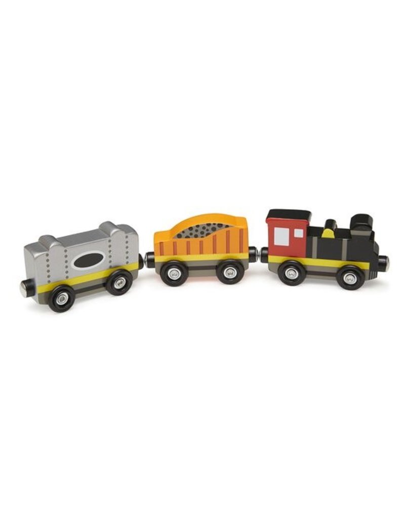 Melissa & Doug Wooden Train Cars
