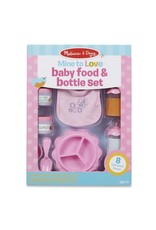 Melissa & Doug Pretend Play Mine to Love Baby Food & Bottle Set