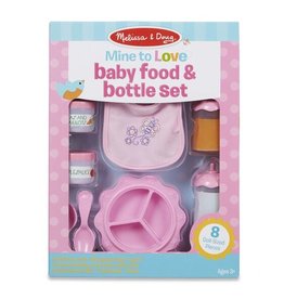 Melissa & Doug Pretend Play Mine to Love Baby Food & Bottle Set