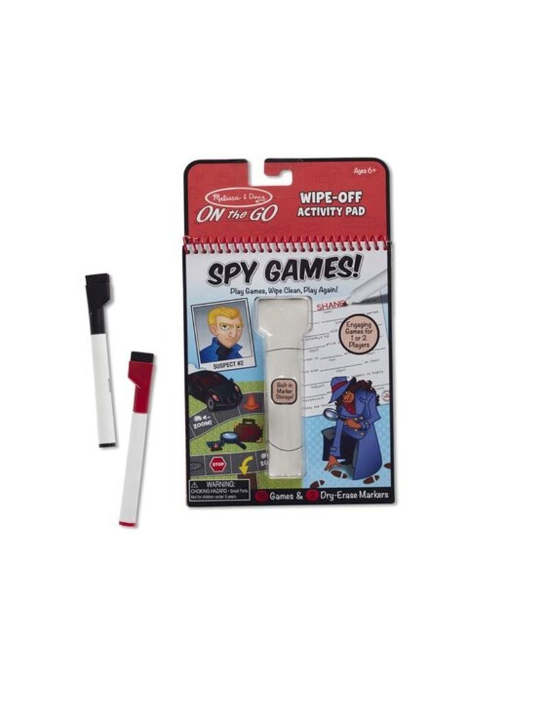Melissa & Doug Art Supplies On-the-Go Spy Games! Wipe-Off Activity Pad