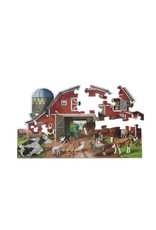 Melissa & Doug Floor Puzzle Busy Barn - 32 piece