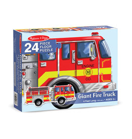 Melissa & Doug Floor Puzzle Giant Fire Truck - 24 Pieces