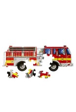 Melissa & Doug Floor Puzzle Giant Fire Truck - 24 Pieces