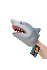 Schylling Toys Novelty Plastic Stretchy Hand Puppet Shark