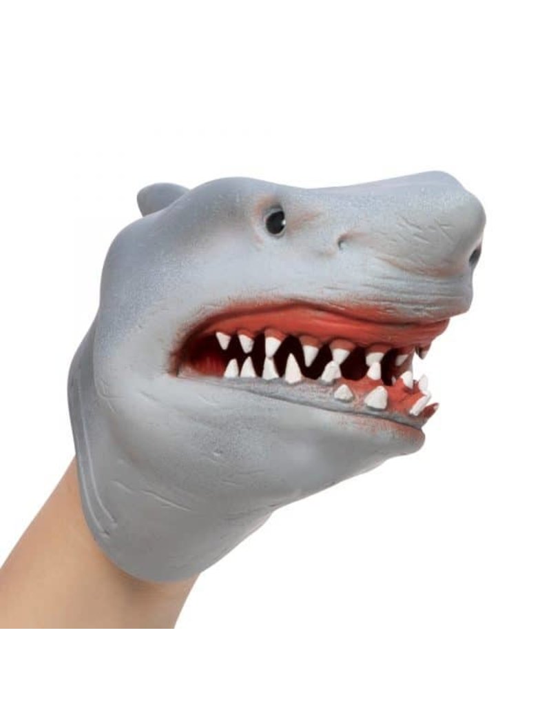 Schylling Toys Novelty Plastic Stretchy Hand Puppet Shark