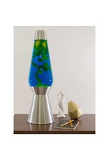 Lava Lite Lava Lamp Grande - Yellow Lava/Blue Liquid/Silver Base - 27"