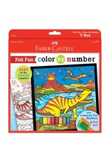 Faber-Castell Craft Kit Color By Number T-Rex Foil Fun