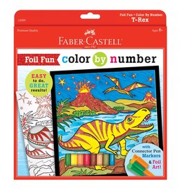 Faber-Castell Craft Kit Color By Number T-Rex Foil Fun