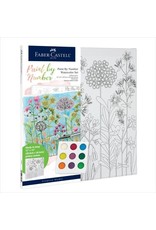 Faber-Castell Craft Kit Paint By Number Watercolor - Farm House Floral
