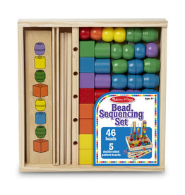 Melissa & Doug Wooden Bead Sequencing Set
