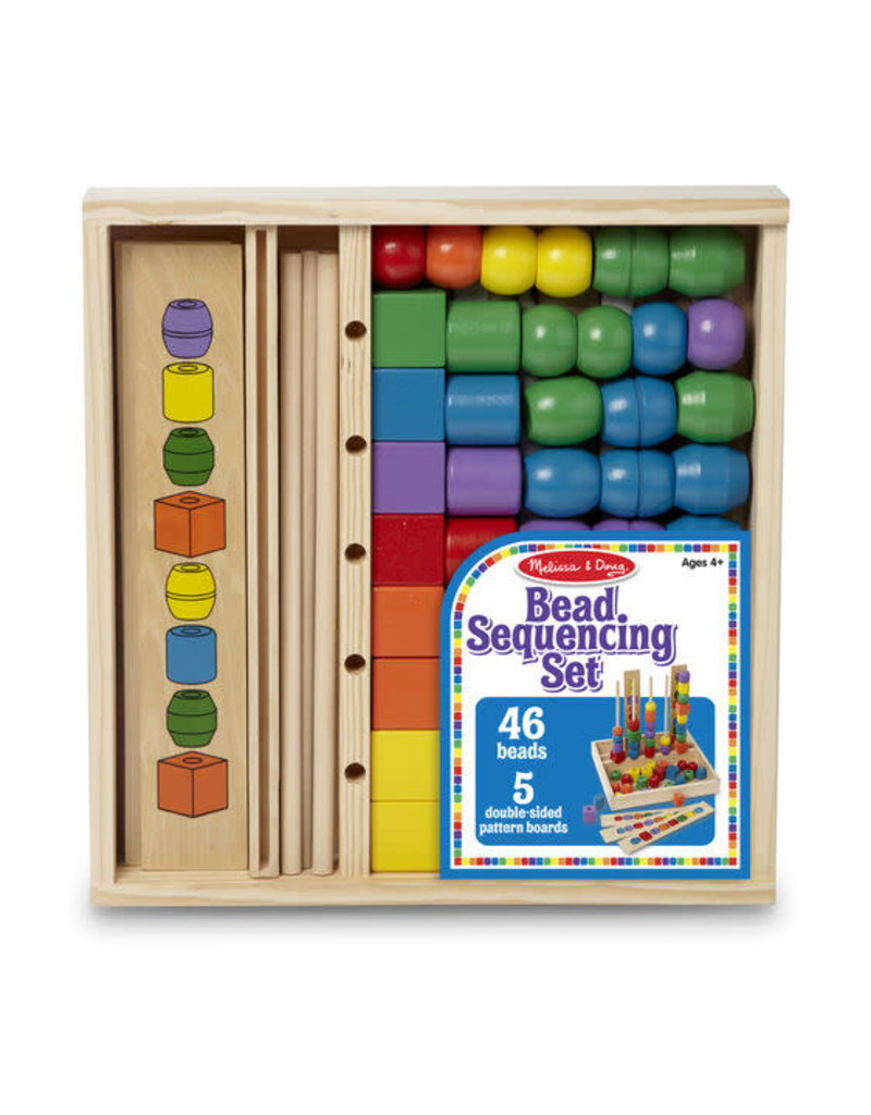 Melissa & Doug Wooden Bead Sequencing Set