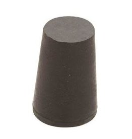 Supertek Scientific Scientific Labware Rubber Stopper Size 2 - Solid Black