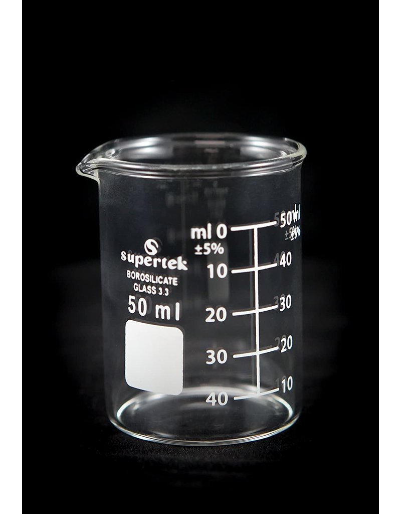 Supertek Scientific Scientific Labware Borosilicate Glass Beaker 50 mL