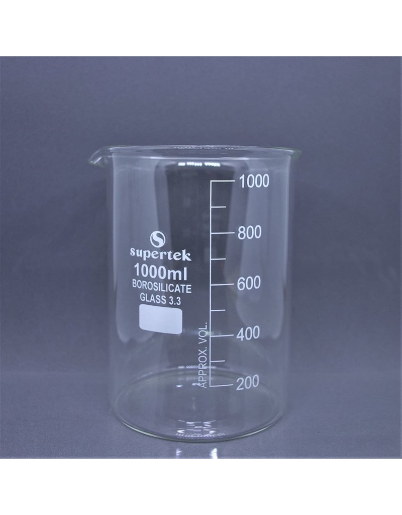 Supertek Scientific Scientific Labware Glass Beaker 1000 mL