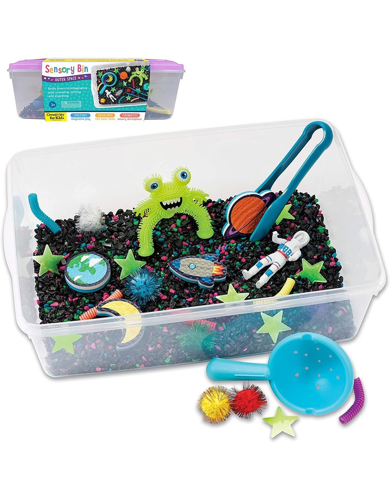 Creativity for Kids Craft Sensory Bin Outer Space