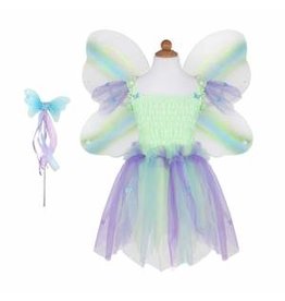 Creative Education (Great Pretenders) Costume Butterfly Dress/Wings/Wand Multi (Size 5-6)
