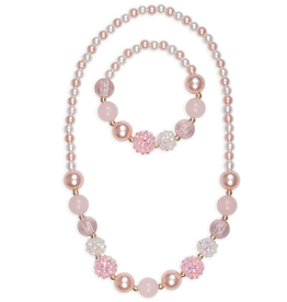 Creative Education (Great Pretenders) Jewelry Pearly Pink Necklace and Bracelet Set