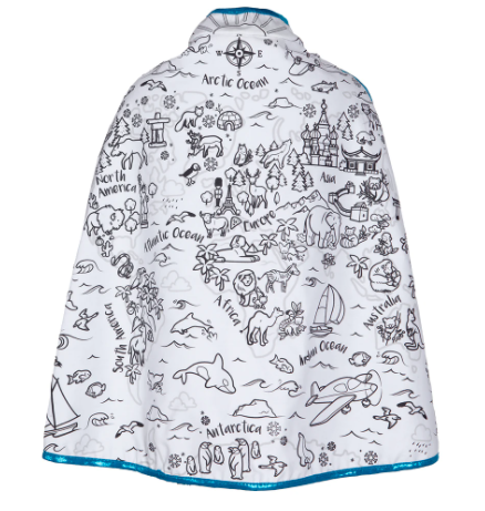 Costume Accessories Colour-A-Cape Around the World (Size 4-7)