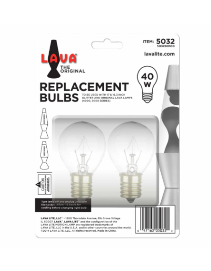 Lava Lite Lava Lamp Light Bulb 40-Watt (2-Pack)