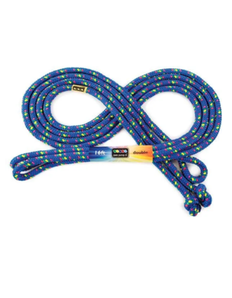 Just Jump It Outdoor Confetti Jump Rope Blue (16 ft.)