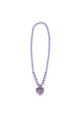 Creative Education (Great Pretenders) Costume Accessories Rockin Heart Purple Necklace