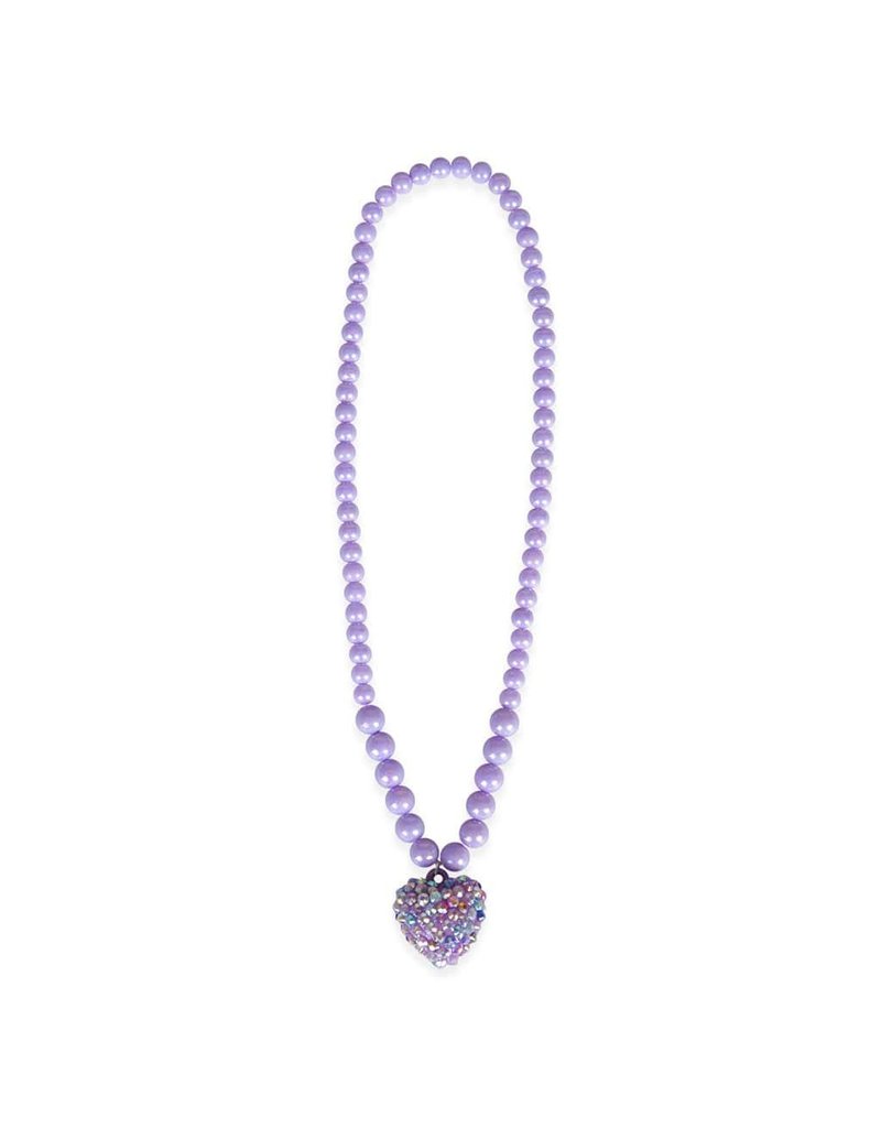 Creative Education (Great Pretenders) Costume Accessories Rockin Heart Purple Necklace