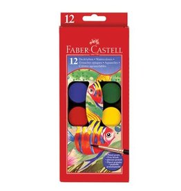 Faber-Castell Art Supplies Watercolor Paint Set (12 Paint Cakes)