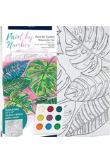 Faber-Castell Craft Kit Watercolor Paint by Number: Tropical