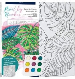 Faber-Castell Craft Kit Watercolor Paint by Number: Tropical
