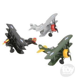 The toy network Die-cast Pullback Classic Biplane (5"; Colors Vary; Sold Individually)