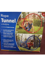 HearthSong Outdoor Rope Tunnel Blue Waves