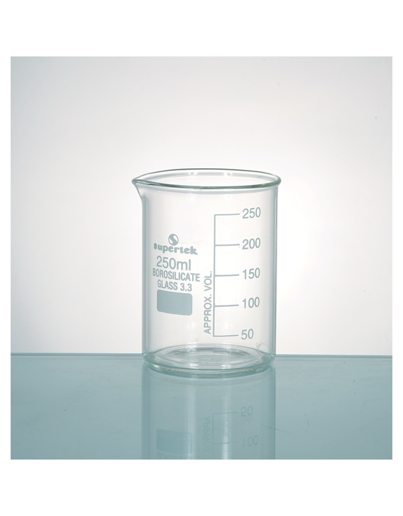 Supertek Scientific Scientific Labware Borosilicate Glass Beaker 250 mL