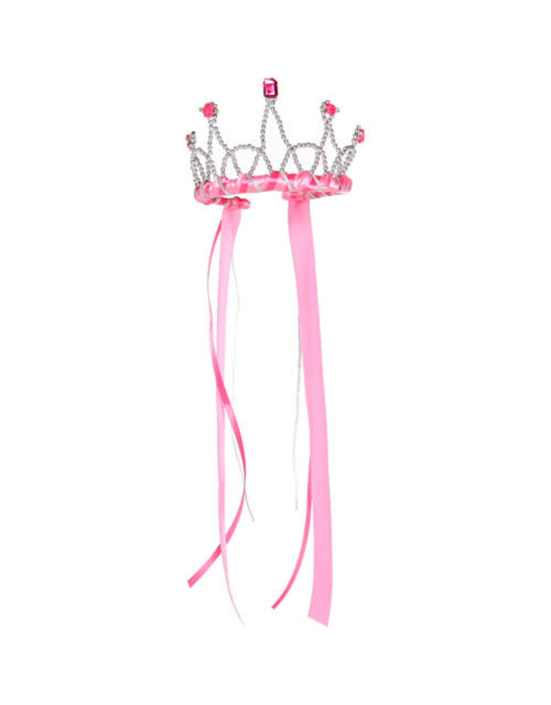 Creative Education (Great Pretenders) Costume Accessories Ribbon Tiara - Dark Pink