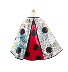 Creative Education (Great Pretenders) Costume Colour-A-Cape Ladybug (Size 4-7)
