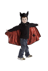 Creative Education (Great Pretenders) Costume Reversible Spider/Bat Cape & Mask (Size 4-6)