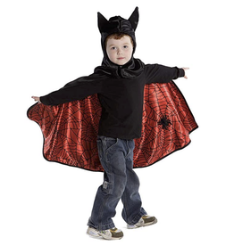Creative Education (Great Pretenders) Costume Reversible Spider/Bat Cape & Mask (Size 4-6)