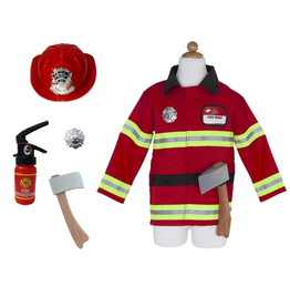 Creative Education (Great Pretenders) Costume Firefighter Set (Includes 5 Accessories, Size 5-6)