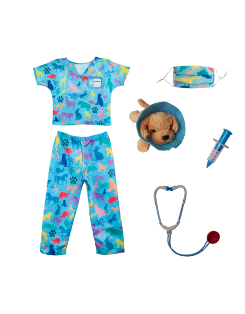 Creative Education (Great Pretenders) Costume Veterinarian Set with 7 Accessories (Size 5-6)